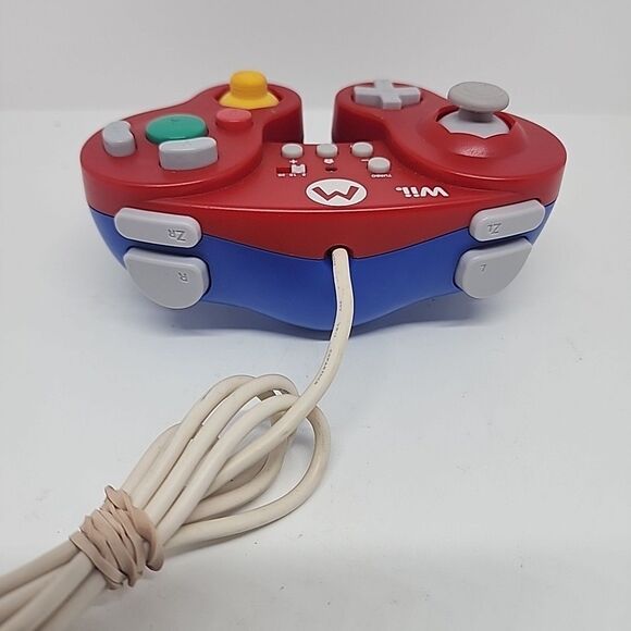 Hori Wii / Wii U Mario Red / Blue Controller US Seller Tight Sticks Tested Works - Picture 5 of 9